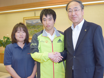白鳥孝伊那市長表敬